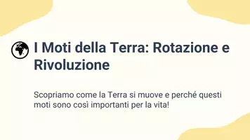 anteprima - Presentazioni / Lavagne - Distinguere tra rotazione e rivoluzione spiegando gli effetti osservabili - Pagina 1