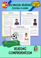 Vista previa - Hojas de trabajo - ⚽ Reading Pack Bilingüe – Football Players | Lecturas en Inglés y Español · Comprensión lectora 5º–6º y ESO - Portada