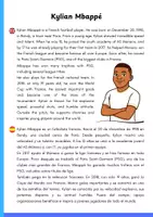 Vista previa - Hojas de trabajo - ⚽ Reading Pack Bilingüe – Football Players | Lecturas en Inglés y Español · Comprensión lectora 5º–6º y ESO - página 1
