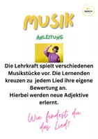 Vorschau - Arbeitsblätter - A1-A2 Musik Bewerten - Seite 1