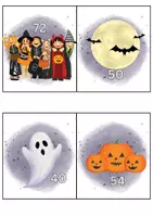 Vorschau - Arbeitsblätter - ZR 100 Orientierung Rechenspaziergang Halloween - Deckblatt