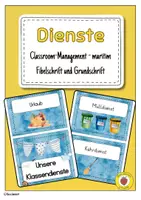 Vorschau - Anderer Materialtyp - Klassendienste Maritim – in Fibelschrift & Grundschrift für die Grundschule - Deckblatt