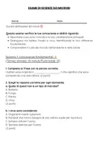 anteprima - Compiti in classe/Test - Esame: microbi e distinzione tra batteri, funghi e virus - Pagina 1