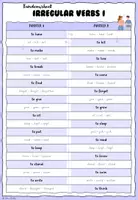 Vorschau - Arbeitsblätter - Irregular verbs - Tandemsheet - Seite 1