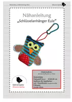Vorschau - Mal- und Bastelvorlagen - Schlüsselanhänger oder Kissen nähen "Eule" - Deckblatt