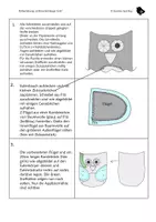 Vorschau - Mal- und Bastelvorlagen - Schlüsselanhänger oder Kissen nähen "Eule" - Seite 1