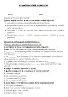 anteprima - Compiti in classe/Test - Esame: osservare esempi quotidiani dell’azione dei microbi - Pagina 1