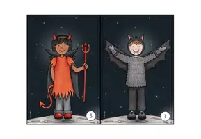 Vorschau - Arbeitsblätter - Lesespaziergang Halloween: Der Maskenball | Kl. 3 + 4 - Seite 3
