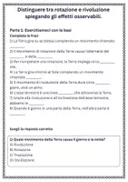 anteprima - Schede informative - Distinguere tra rotazione e rivoluzione spiegando gli effetti osservabili - Pagina 1