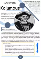 Vorschau - Arbeitsblätter - Christoph Kolumbus – Der Mann, der Amerika versehentlich entdeckte - Deckblatt