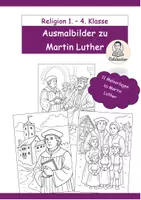 Vorschau - Arbeitsblätter - 11 Ausmalbilder/Malvorlagen zu Martin Luther - Deckblatt