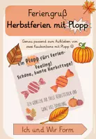 Vorschau - Anderer Materialtyp - Herbstferiengruß mit Plopp - Deckblatt