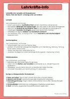 Vorschau - Arbeitsblätter - Fledermaus, Schleiereule, Igel, Wolf & Glühwürmchen Sachunterricht Klasse 4 - Seite 1