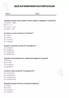 anteprima - Quiz - Quiz sui nomi maschili particolari - Pagina 1