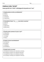 anteprima - Quiz - Parole con "sche" vs parole con "sce" - Pagina 1