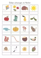 Vorschau - Arbeitsblätter - Herbst Wortschatz Lernwörter Grundschule - Seite 3