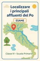 anteprima - Compiti in classe/Test - Esame: Localizzare i principali affluenti del fiume Po - Pagina di copertina