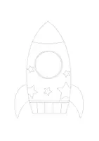 Vorschau - Mal- und Bastelvorlagen - Geburtstagsrakete für Schüler und Schülerinnen - Seite 1