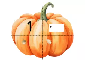 Voorbeeld - Rekenpuzzels Pompoenen - tellen tot 10 - Pagina 1