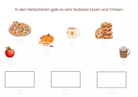 Vorschau - Arbeitsblätter - Meine Herbstferien - Über die Herbstferien schreiben/malen - Seite 3