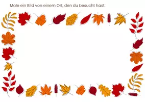 Vorschau - Arbeitsblätter - Meine Herbstferien - Über die Herbstferien schreiben/malen - Deckblatt