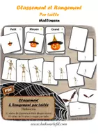 Aperçu - Apprentissages en autonomie - Jeu Classement, Rangement par taille - Halloween - Page de couverture