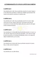Vista previa - Unidades / Secuencias / Situaciones de Aprendizaje - AUTOBIOGRAFÍA EN CINCO CAPITULOS CORTOS - Portada