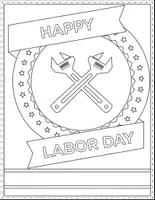 Vorschau - Arbeitsblätter - Labor Day Coloring Pages - Seite 3