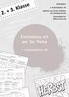 Vorschau - Arbeitsblätter - Arbeitsblätter zum Einmaleins mit der 3 (3er Reihe) - Deckblatt
