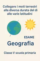 anteprima - Compiti in classe/Test - Raccolta di materiali: Comprendere i moti della Terra (esami) - Pagina 1