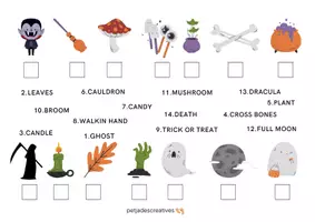 Vista previa - Juegos / Gamificación - HALLOWEEN VOCABULARY (PART II) - página 2