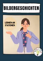 Vorschau - Arbeitsblätter - Bildergeschichten (Stationenlernen) - Deckblatt