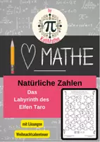 Vorschau - Spiele - Labyrinth Natürliche Zahlen – Weihnachten im Elfenreich (Klasse 4/ 5) – Spiel & Knobeln | Mit Lösungen - Deckblatt