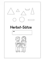 Vorschau - Arbeitsblätter - Montessori Heft. Wortarten bestimmen. Herbst- Sätze - Seite 2