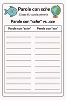 anteprima - Esercizi - Parole con sche vs parole con sce: esercizi - Pagina di copertina
