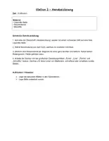 Vorschau - Arbeitsblätter - Kunst: Stationsarbeit zur Grafik zum Thema Natur - Seite 1