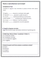anteprima - Esercizi - Predicato nominale vs predicato verbale: esercizi - Pagina 1