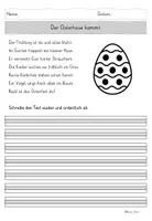 Vorschau - Arbeitsblätter - Kostenlos: Abschreibtexte für Ostern (Deutsch, Klasse 2) - Seite 2