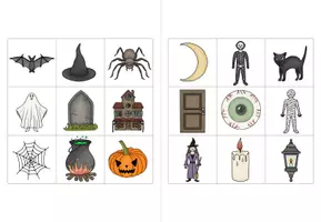 Vorschau - Spiele - Lesegitter - Halloween - Wörter & Sätze lesen - Seite 3