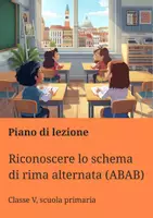 anteprima - Piani di lezione - Riconoscere lo schema di rima alternata (ABAB) - Pagina di copertina