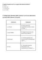 anteprima - Compiti in classe/Test - La difesa del corpo: il sistema linfatico - Pagina 2