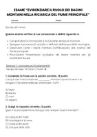 anteprima - Compiti in classe/Test - Gli affluenti del Po (Raccolta di esami) - Pagina 1
