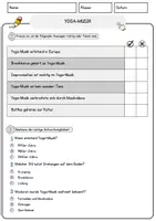 Vorschau - Arbeitsblätter - Yoga-Musik Musik Lesetext mit Richtig Falsch Multiple Choice und Offenen Fragen - Seite 2