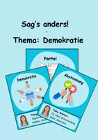 Vorschau - Spiele - Sag’s anders! – Demokratie - Deckblatt