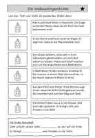 Vorschau - Arbeitsblätter - Weihnachtsgeschichte Arbeitblatt inkl. Lösung - Seite 2