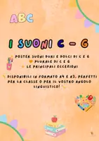 anteprima - Materiale di supporto/inclusione - poster suoni duri e dolci C e G - Pagina di copertina