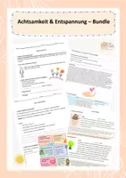 Vorschau - Unterrichtsreihen - Achtsamkeit & Entspannung - Bundle - Deckblatt