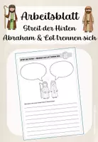Vorschau - Arbeitsblätter - Abraham und Lot trennen sich / Streit der Hirten - Deckblatt