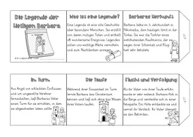 Vorschau - Arbeitsblätter - Leporello „Die Legende der Heiligen Barbara“ – Geschichte und Brauchtum kindgerecht erklärt - Seite 3