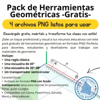 Vista previa - Hojas de trabajo - Pack de Herramientas Geométricas -Gratis- - Portada